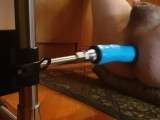 Femboy with fuck machine masturbation vibrator