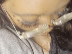 Black BBW Sucks BWC while Wife Watches!