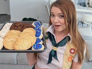 POVD Excitée Motivée Scout Cookie Fille Baise Une Grosse Bite