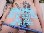 Preview 2 of Giant anal stretching toy destroys sewerslut's hole gaping uk filthy dildo fetish fuck toy alt gape