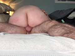 Slow and deep cowgirl creampie💦