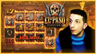 UMBOTTI SPARA E SFONDA LA EL PASO GUNFIGHT NEL CULETTO +1300x MAX WIN