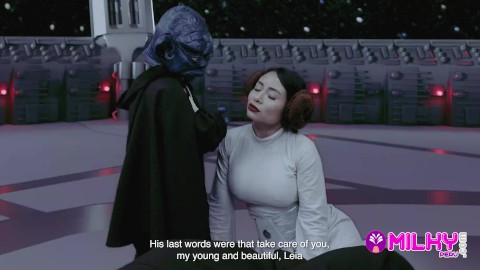 CUM WARS: El maestro YODA se folla Princess Leia