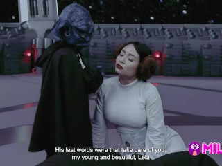 CUM WARS: El Maestro YODA Se Folla Princess Leia