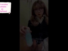 Japanese crossdresser masturbating with Tenga spinner 01 【Short】crossdresser/tgirl/femboy/sissyboy