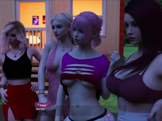 cartoon, blonde big boobs, big boobs, visual novel