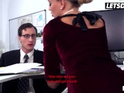Preview 2 of Kinky Secretary Victoria Pure Fucked In Her Office By Employee - LETSDOEIT