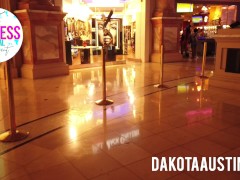 MILF in Sheer Mini Dress in Public - No Bra