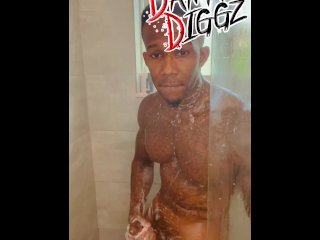 Hotel Shower Solo Masturbation