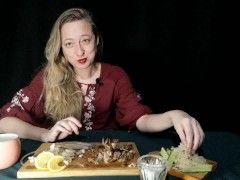 ОСНОВНОЙ ИНСТИНКТ. РУЛЕТ ИЗ ЯГНЕНКА: соблазню и расслаблю | mukbang | asmr