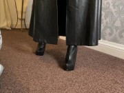 Preview 2 of Lady Sara Borgia POV: Worship Your Topless Leather Mistress (teaser)