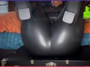Preview 2 of Big Booty in Leather Leggings farting like crazy