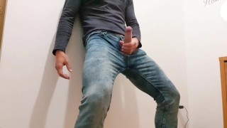 Watch While I Masturbate My Cock And Pulse My Ass In My Friend's House Boy