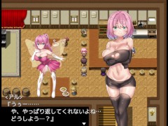 【#30 同人エロゲー アルフィミアの塔(製品版)実況動画】おっぱい押し付け手コキで桃髪黒ニーハイ爆乳美女に射精させられすごい事態に・・(巨乳・爆乳ファンタジー抜きゲー) Hentai game - Screenshot 6 of 16 - Hentai