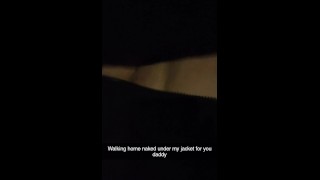 Sexy OF Girl Walks Home Naked under Jacket - Pornhub.com