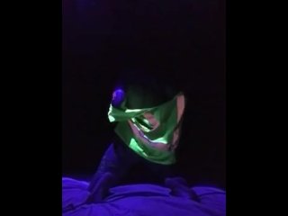 pussy licking, small tits, neon, masturbation