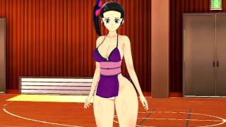 Hentai Suma verleidt met haar grote kont en eindigt hard te neuken totdat ze Demon Slayer Anime 3D klaarkomt