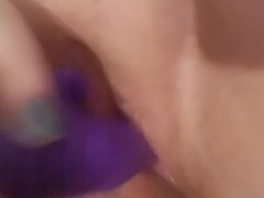 Using a dildo in my fat pink pussy
