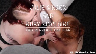 Julie Ginger y Ruby Sinclaire dos pelirrojas One Dick Preview