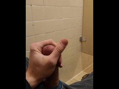Jerking Off in School Bathroom