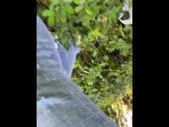 My girlfriend dares me to strip and masturbate in an outdoor park.