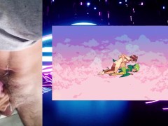 young virgin single pervert: you have your big dick friend cumming for a doll a hentai game