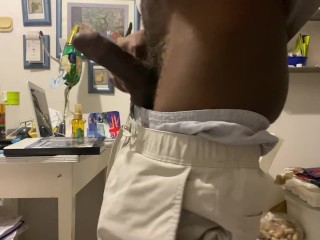 Playing with Big Dick in my Kitchen