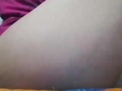 Milf riding deep anal on the floor and gives herself a huge cumshot
