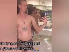 Trippy Fit Yogi Man Slow Motion Inside Pocket Pussy and Laughing in the Bath Tub 😜 SC: EyeAmNowFree