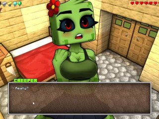 Hornycraft Creeper Girl RidingSteve FatCock Game Galley