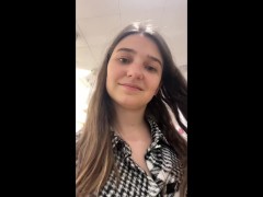 Dressing off and masturbating in crowdy clothes store! - Screenshot 1 of 16 - Public