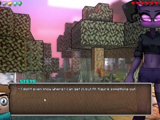 Hornycraft Ender Girl Playing with Dildo Game Gallery