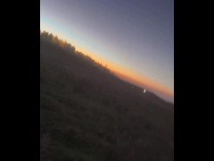 Naked walk at dawn