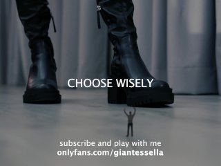 giantess sfx, giantess animation, feet crush, shrinking