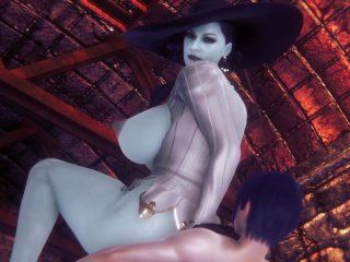 uncensored, reverse cowgirl, 3d, resident evil
