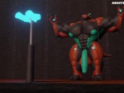 Preview 2 of Synth Muscle Hyper Cock Growth Animation