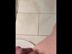 Fast Jack cumming in the bathroom