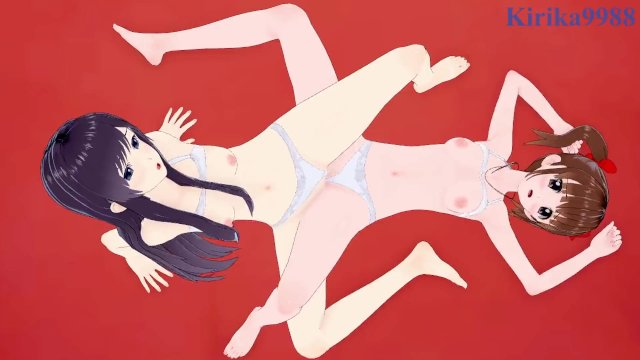 Yumi Fukuzawa and Sachiko Ogasawara have lesbian play in the bedroom. - Maria Watches Over Us Hentai