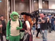Preview 3 of Amouranth gets DOWN & DIRTY at the AVN awards LoyalFans booth  Amouranth LoyalFans