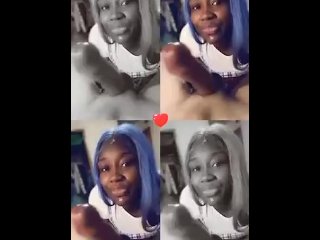 ebony, amateur, ebony stepsister, vertical video