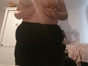 Preview 6 of British BBW stripping and spreading ass