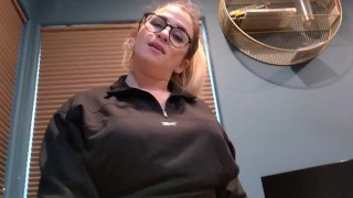 Almost Forgot to Record!! Pornhub Premiere Blowjob from Nerdy Cute Couple