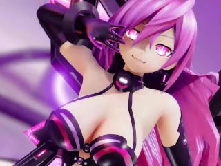 Neptúnia Hiperdimensional Iris Hentai Despir-se Dançando Plutia Killer Lady MMD 3D Peitos Grandes