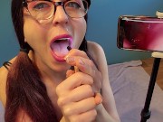 Preview 1 of Nerdy Faery Crying, Snot Eating, Self Piss Endoscope Play