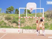 Preview 3 of Latin Sluts Gala Brown & Jade Presley Enjoy Naked Basketball Then Hot Sex In Locker Room - MAMACITAZ