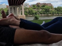 Mariah's Footjob By The River 2