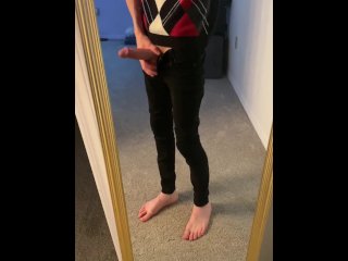 vertical video, amateur, big dick, plaid