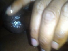 Land Of Shadow💜 supervillain god juicy big black cock dripping cum💦 all over the camera 🎬