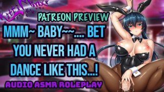 (Prévia patreon) ASMR - Você bate palmas com uma stripper Hot Bunny! Hentai Anime Audio Roleplay