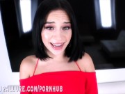 Preview 5 of Petite Cashier Aria Valencia Throats a Cock and Gets Her Pussy Penetrated